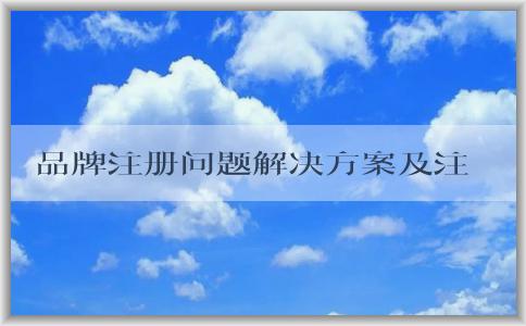 品牌注冊問題解決方案及注意事項