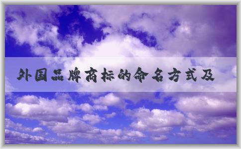 外國品牌商標(biāo)的命名方式及優(yōu)缺點(diǎn)